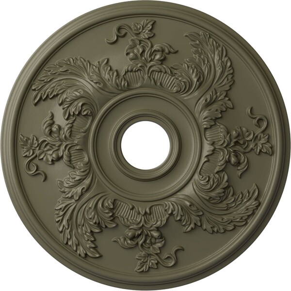 Ekena Millwork Acanthus Twist Medallion (Canopies up to 8 3/8"), 23 5/8"OD x 4 5/8"ID x 1 7/8"P, Spartan Stone CM23ACSSF - main